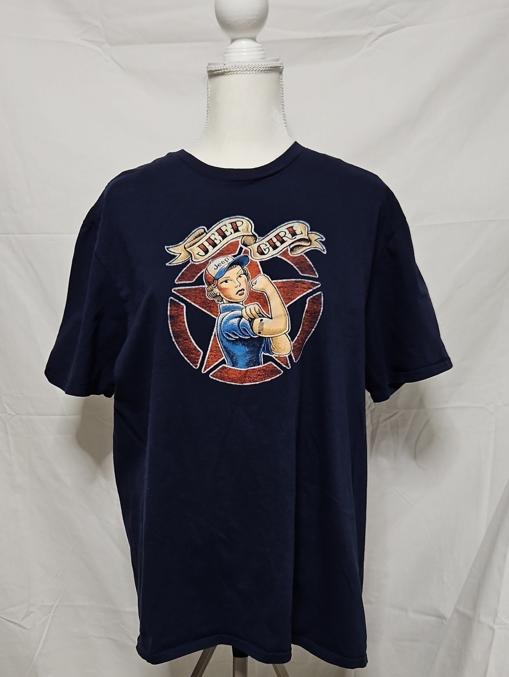 Jeep Girl Graphic Short Sleeve Tee - Navy